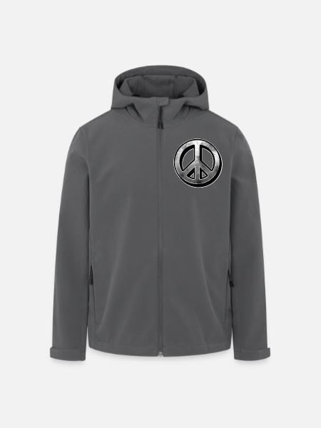 Peacezeichen - Recycelte Männer Softshell-Jacke von Stanley/Stella - Anthrazit