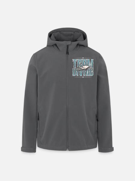 Tauchen Taucher Team - Recycelte Männer Softshell-Jacke von Stanley/Stella - Anthrazit