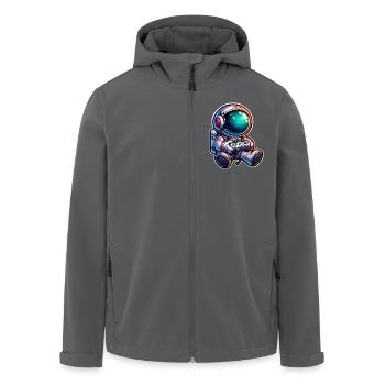 Astronaut Gaming - Recycelte Männer Softshell-Jacke von Stanley/Stella - Anthrazit - Vorne - AI Model Male 185 light (185cm)