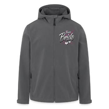 Team Bride - Recycelte Männer Softshell-Jacke von Stanley/Stella - Anthrazit - Vorne - AI Model Male 185 light (185cm)