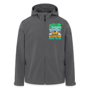 Kleiner Bruder - Recycelte Männer Softshell-Jacke von Stanley/Stella - Anthrazit - Vorne - AI Model Male 185 light (185cm)