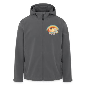 Peace - Recycelte Männer Softshell-Jacke von Stanley/Stella - Anthrazit - Vorne - AI Model Male 185 light (185cm)