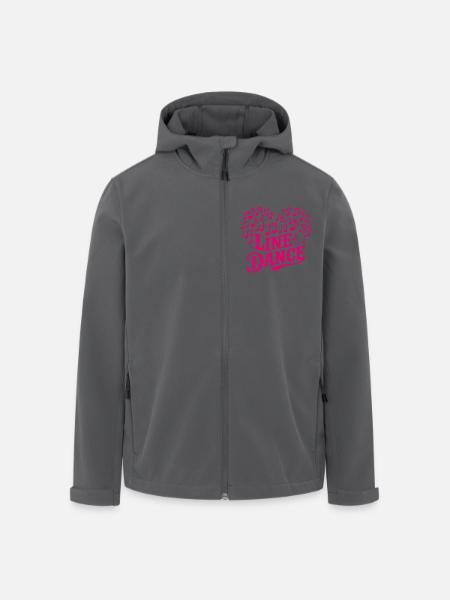 Line Dance Musik und Herz aus Musiknoten - Recycelte Männer Softshell-Jacke von Stanley/Stella - Anthrazit