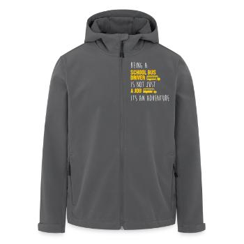 Schulbusfahrer Schulbus - Recycelte Männer Softshell-Jacke von Stanley/Stella - Anthrazit - Vorne - AI Model Male 185 light (185cm)
