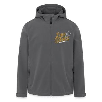 Line Dance was sonst? Line Dancing Training - Recycelte Männer Softshell-Jacke von Stanley/Stella - Anthrazit - Vorne - AI Model Male 185 light (185cm)