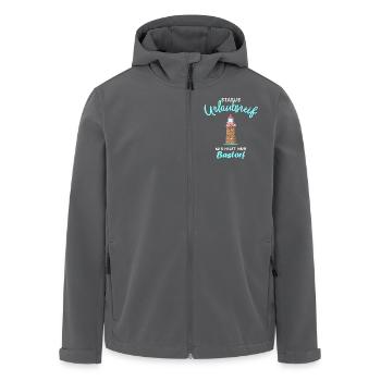 Bastorf, Ostsee, Wismarer Bucht, Urlaubsreif - Recycelte Männer Softshell-Jacke von Stanley/Stella - Anthrazit - Vorne - AI Model Male 185 light (185cm)