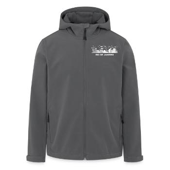 Fluminese Skyline Rio De Janeiro - Recycelte Männer Softshell-Jacke von Stanley/Stella - Anthrazit - Vorne - AI Model Male 185 light (185cm)