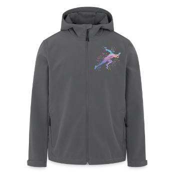 Sprinter Colorsplash Sprintender Sprint - Recycelte Männer Softshell-Jacke von Stanley/Stella - Anthrazit - Vorne - AI Model Male 185 light (185cm)