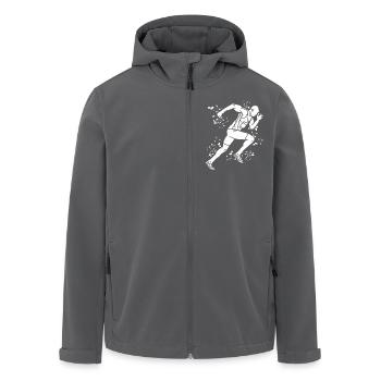 Sprinter Colorsplash Sprintender Sprint - Recycelte Männer Softshell-Jacke von Stanley/Stella - Anthrazit - Vorne - AI Model Male 185 light (185cm)