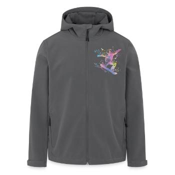 Snowboarder Snowboarding Snowboard - Recycelte Männer Softshell-Jacke von Stanley/Stella - Anthrazit - Vorne - AI Model Male 185 light (185cm)