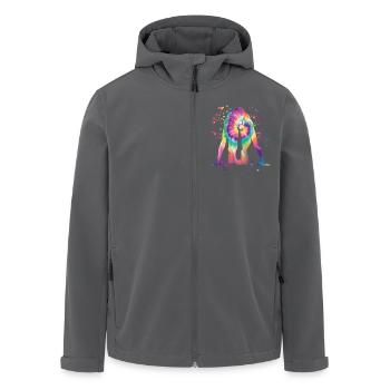 Sprinter Colorsplash Sprintender Sprint - Recycelte Männer Softshell-Jacke von Stanley/Stella - Anthrazit - Vorne - AI Model Male 185 light (185cm)