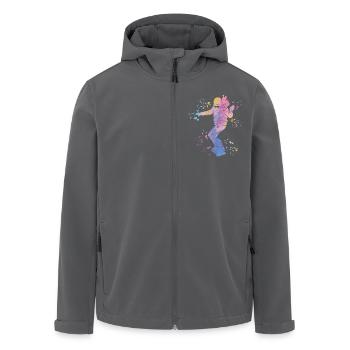 Snowboarder Snowboarding Snowboard - Recycelte Männer Softshell-Jacke von Stanley/Stella - Anthrazit - Vorne - AI Model Male 185 light (185cm)