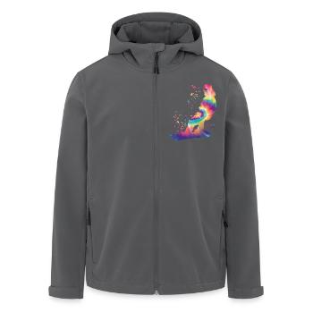 Snowboarder Snowboarding Snowboard - Recycelte Männer Softshell-Jacke von Stanley/Stella - Anthrazit - Vorne - AI Model Male 185 light (185cm)