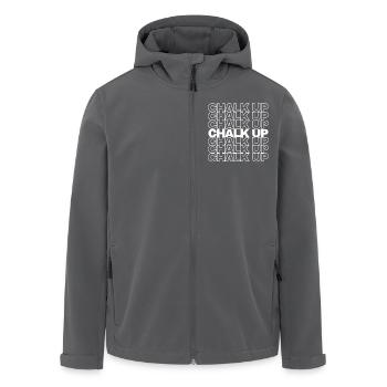 Boulderer Chalk Up Bouldern - Recycelte Männer Softshell-Jacke von Stanley/Stella - Anthrazit - Vorne - AI Model Male 185 light (185cm)