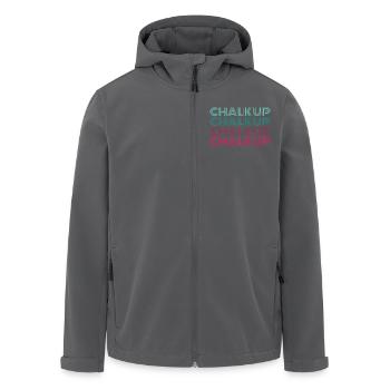 Boulderer Chalk Up Bouldern - Recycelte Männer Softshell-Jacke von Stanley/Stella - Anthrazit - Vorne - AI Model Male 185 light (185cm)