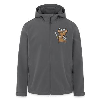 Mammut spielt Wikinger - Recycelte Männer Softshell-Jacke von Stanley/Stella - Anthrazit - Vorne - AI Model Male 185 light (185cm)
