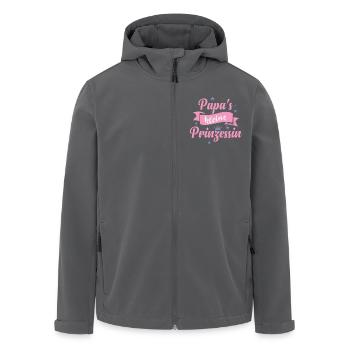 Papa's kleine Prinzessin Vater und Tochter - Recycelte Männer Softshell-Jacke von Stanley/Stella - Anthrazit - Vorne - AI Model Male 185 light (185cm)