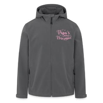 Papa's kleine Prinzessin - Recycelte Männer Softshell-Jacke von Stanley/Stella - Anthrazit - Vorne - AI Model Male 185 light (185cm)