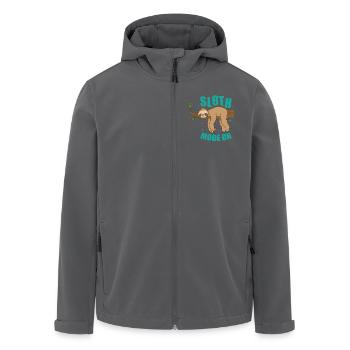 Sloth Mode On Faultier faul Natur - Recycelte Männer Softshell-Jacke von Stanley/Stella - Anthrazit - Vorne - AI Model Male 185 light (185cm)