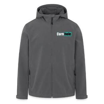 Cornhole Spiel Freizeit Hobby - Recycelte Männer Softshell-Jacke von Stanley/Stella - Anthrazit - Vorne - AI Model Male 185 light (185cm)