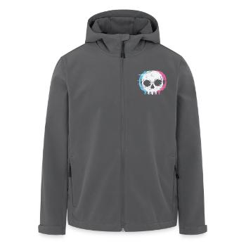 Schädel Gothic Styl - Recycelte Männer Softshell-Jacke von Stanley/Stella - Anthrazit - Vorne - AI Model Male 185 light (185cm)