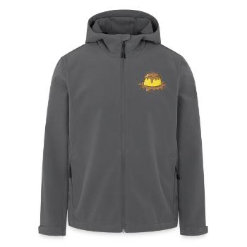 cremiger Pudding mit Schokosoße Nachspeise - Recycelte Männer Softshell-Jacke von Stanley/Stella - Anthrazit - Vorne - AI Model Male 185 light (185cm)