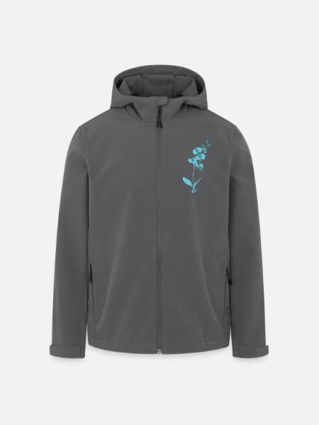 Pflanze Orchidee Blume Pflanze - Recycelte Männer Softshell-Jacke von Stanley/Stella - Anthrazit