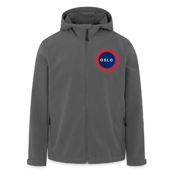 Oslo Norwegen - Recycelte Männer Softshell-Jacke von Stanley/Stella - Anthrazit - Vorne - AI Model Male 185 light (185cm)
