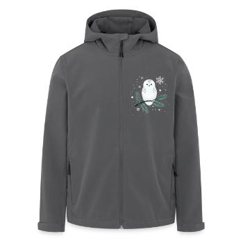 Wintereule - Recycelte Männer Softshell-Jacke von Stanley/Stella - Anthrazit - Vorne - AI Model Male 185 light (185cm)