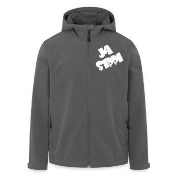 Ja Sippi - Recycelte Männer Softshell-Jacke von Stanley/Stella - Anthrazit - Vorne - AI Model Male 185 light (185cm)
