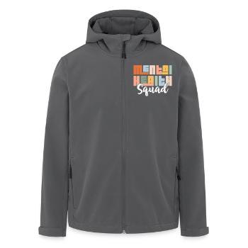 Mental Health Squad - Recycelte Männer Softshell-Jacke von Stanley/Stella - Anthrazit - Vorne - AI Model Male 185 light (185cm)
