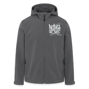 Streetwear Urban Graffiti - Recycelte Männer Softshell-Jacke von Stanley/Stella - Anthrazit - Vorne - AI Model Male 185 light (185cm)