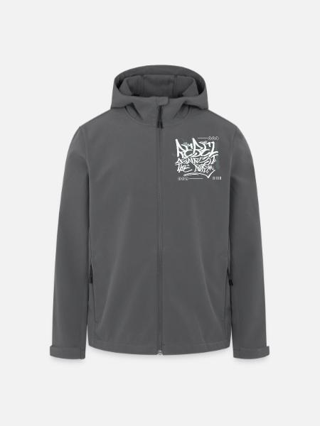 Streetwear Urban Graffiti - Recycelte Männer Softshell-Jacke von Stanley/Stella - Anthrazit