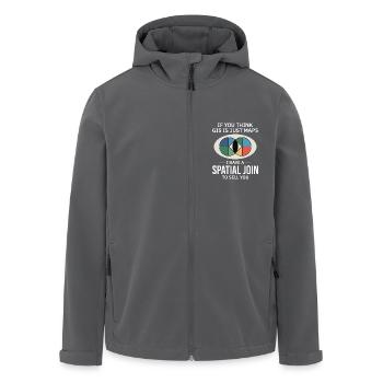 GIS Spatial Join Map Datenanalyse - Recycelte Männer Softshell-Jacke von Stanley/Stella - Anthrazit - Vorne - AI Model Male 185 light (185cm)