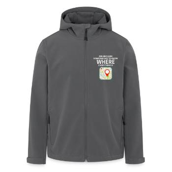 GIS, wo alles auf der Karte liegt - Recycelte Männer Softshell-Jacke von Stanley/Stella - Anthrazit - Vorne - AI Model Male 185 light (185cm)