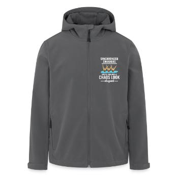 Synchronschwimmen Unterwasser Chaos Elegant - Recycelte Männer Softshell-Jacke von Stanley/Stella - Anthrazit - Vorne - AI Model Male 185 light (185cm)