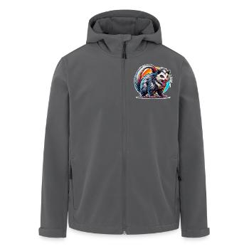 Opossum - Recycelte Männer Softshell-Jacke von Stanley/Stella - Anthrazit - Vorne - AI Model Male 185 light (185cm)