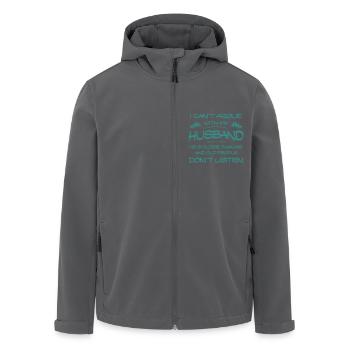 Ich kann nicht mit meinem Ehemann streiten, dem Paar, dem Humor, der Ehefrau - Recycelte Männer Softshell-Jacke von Stanley/Stella - Anthrazit - Vorne - AI Model Male 185 light (185cm)