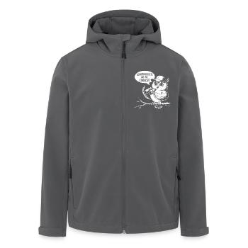 Ornithologen sind die Coolsten lustige Eule - Recycelte Männer Softshell-Jacke von Stanley/Stella - Anthrazit - Vorne - AI Model Male 185 light (185cm)