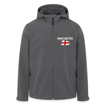 Manchester England - Recycelte Männer Softshell-Jacke von Stanley/Stella - Anthrazit - Vorne - AI Model Male 185 light (185cm)