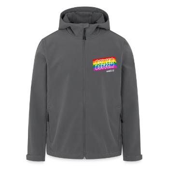 Horny Top wants a Power Bottom - Recycelte Männer Softshell-Jacke von Stanley/Stella - Anthrazit - Vorne - AI Model Male 185 light (185cm)