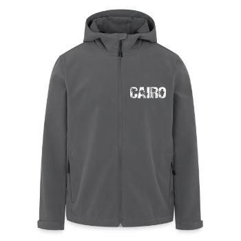 Kairo Palmen Ägypten Cairo - Recycelte Männer Softshell-Jacke von Stanley/Stella - Anthrazit - Vorne - AI Model Male 185 light (185cm)
