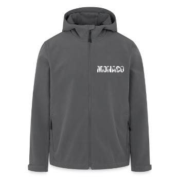 Monaco Palmen - Recycelte Männer Softshell-Jacke von Stanley/Stella - Anthrazit - Vorne - AI Model Male 185 light (185cm)