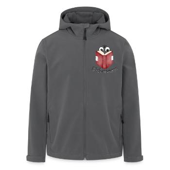 Leseratte - Recycelte Männer Softshell-Jacke von Stanley/Stella - Anthrazit - Vorne - AI Model Male 185 light (185cm)