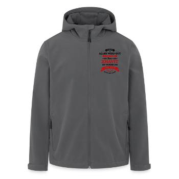 ALLES WIRD GUT, DIE LEGENDE XHAVIT IST DA - Recycelte Männer Softshell-Jacke von Stanley/Stella - Anthrazit - Vorne - AI Model Male 185 light (185cm)