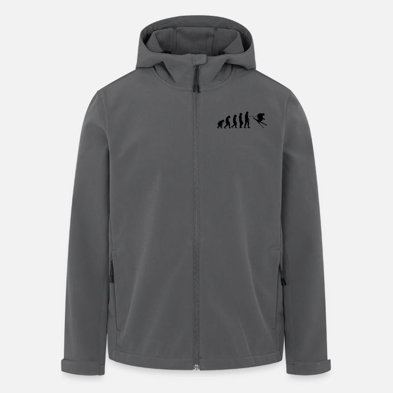 Tshirt Ski Evolution - Veste softshell homme en polyester recyclé Stanley/Stella - charbon