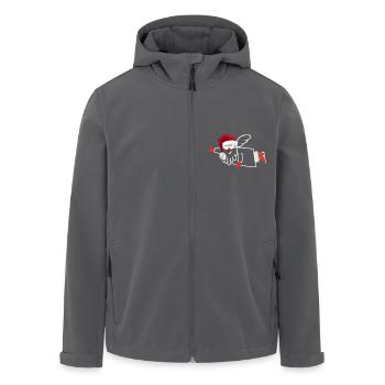 Rock Claus - Recycelte Männer Softshell-Jacke von Stanley/Stella - Anthrazit - Vorne - AI Model Male 185 light (185cm)