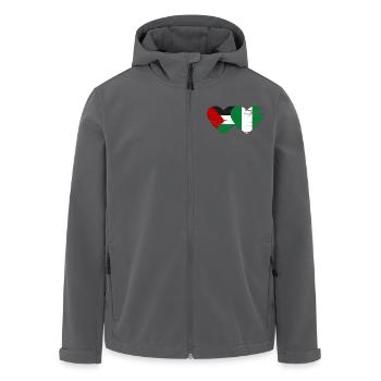 Palästina Nigeria Flagge used - Recycelte Männer Softshell-Jacke von Stanley/Stella - Anthrazit - Vorne - AI Model Male 185 light (185cm)
