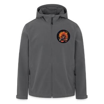 Drummer wild - Recycelte Männer Softshell-Jacke von Stanley/Stella - Anthrazit - Vorne - AI Model Male 185 light (185cm)