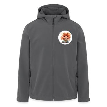 Drummer - Recycelte Männer Softshell-Jacke von Stanley/Stella - Anthrazit - Vorne - AI Model Male 185 light (185cm)